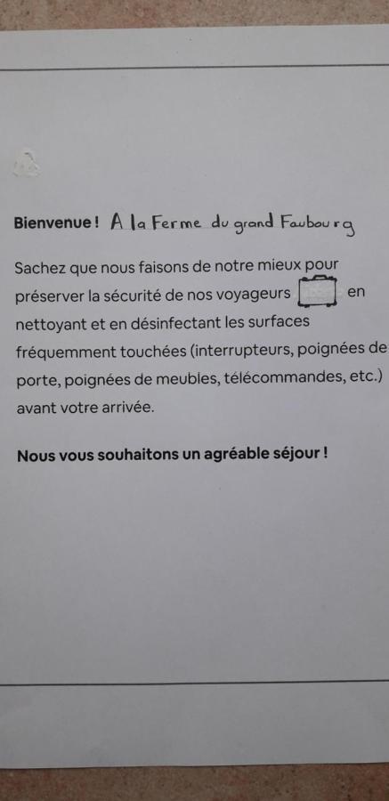 La Ferme Du Grand Faubourg Bed & Breakfast Понт-де-Во Екстериор снимка